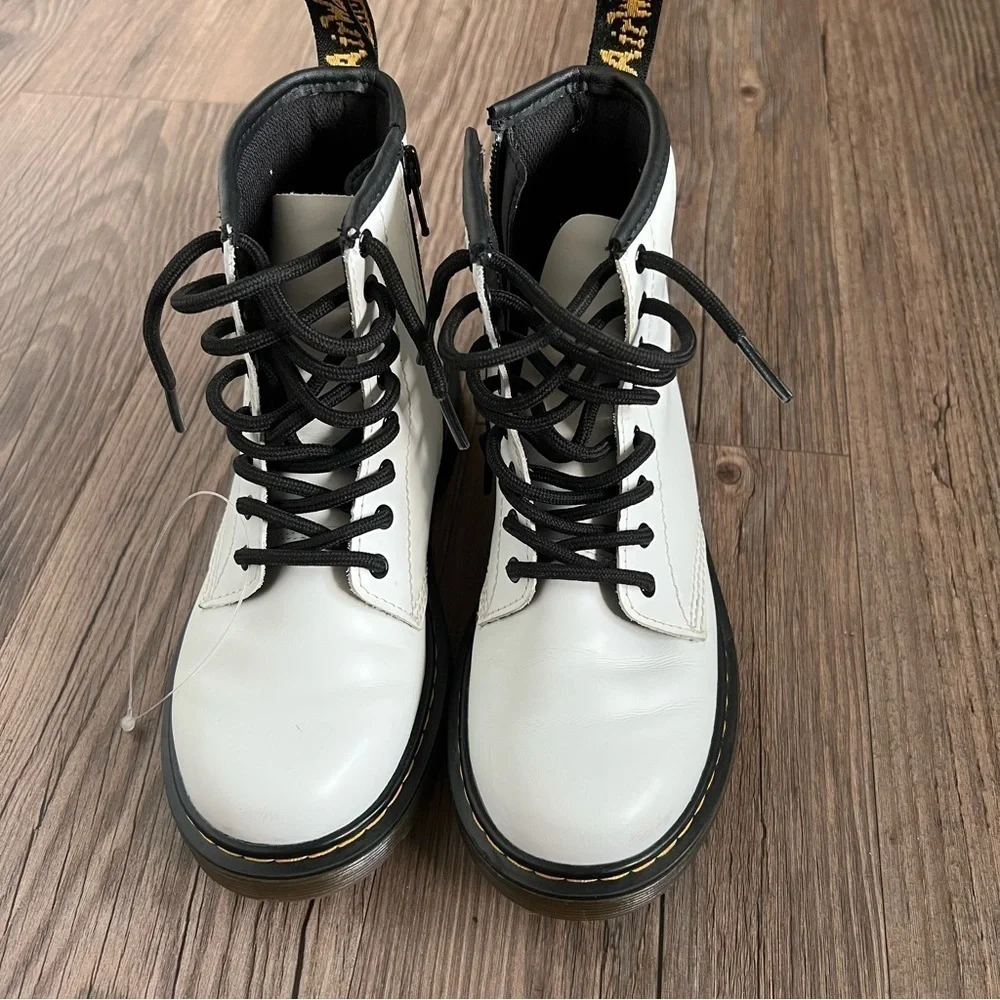 NWOT Dr. Martens 1460 8-Eye Boot - Little Kid / Big Kid - White